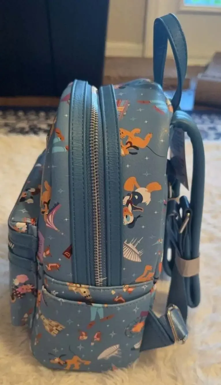 Loungefly Disney Parks Mickey and Friends All-Over Print‎ Mini Backpack